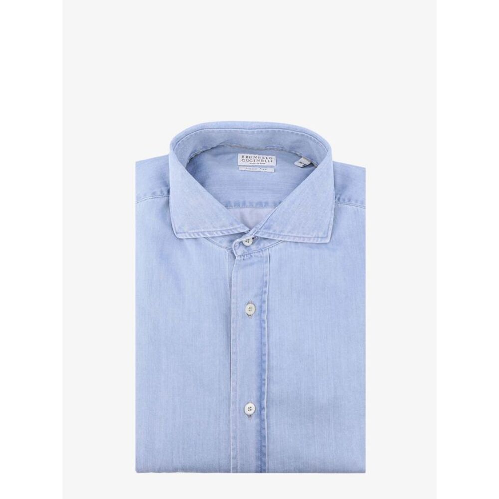 Brunello Cucinelli Men Cotton Shirt